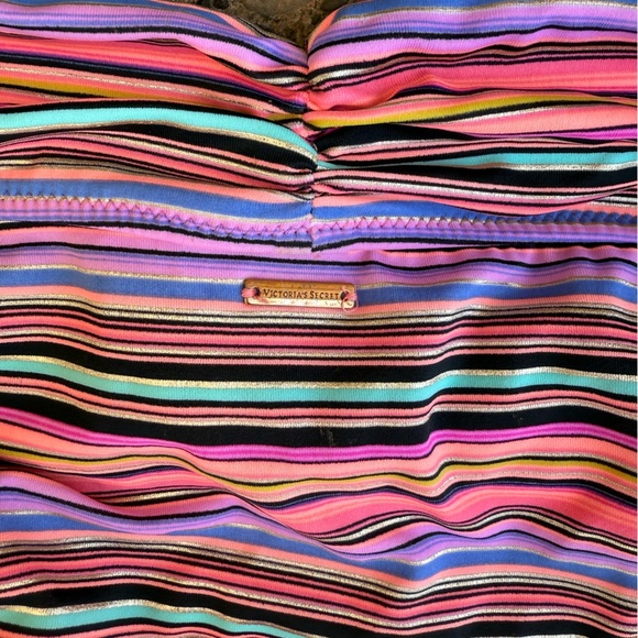 Victoria's Secret The Fabulous Stripe scrunch bottom bikini bottom size M - Picture 5 of 5